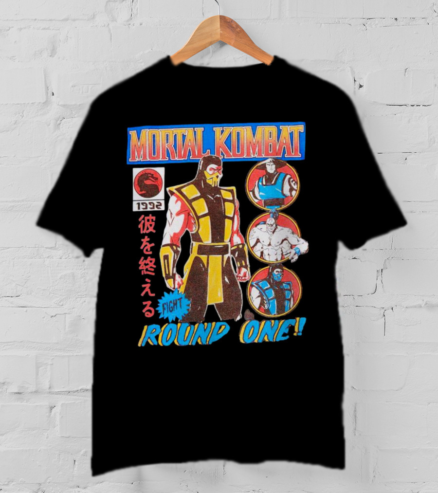 Mortal Kombat 1992 Fight Round One T-Shirt