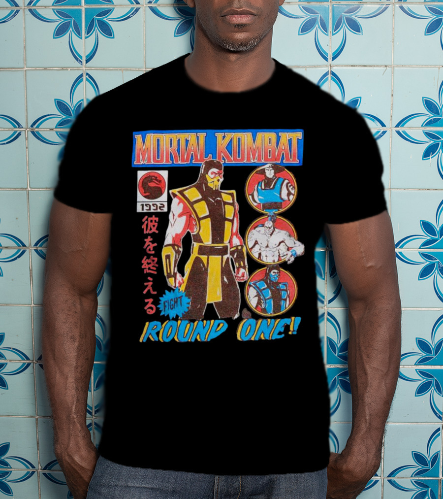 Mortal Kombat 1992 Fight Round One T-Shirt