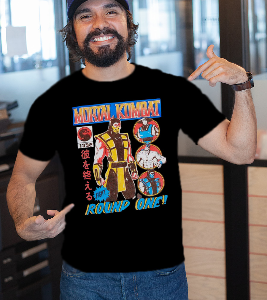 Mortal Kombat 1992 Fight Round One T-Shirt