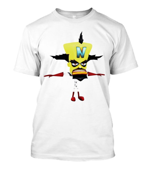 Doctor Neo Cortex Crash Bandicoot Character Villain Gaming T-Shirt
