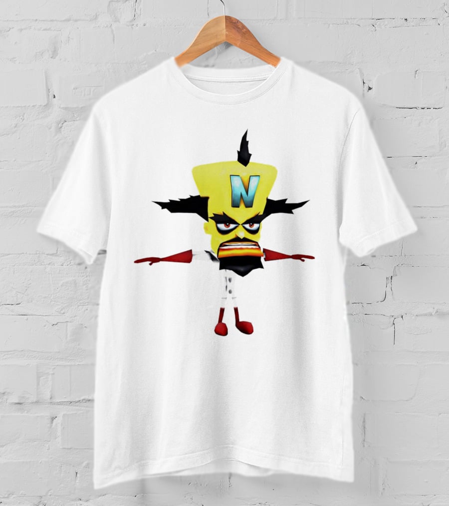 Doctor Neo Cortex Crash Bandicoot Character Villain Gaming T-Shirt