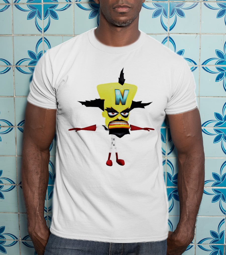 Doctor Neo Cortex Crash Bandicoot Character Villain Gaming T-Shirt