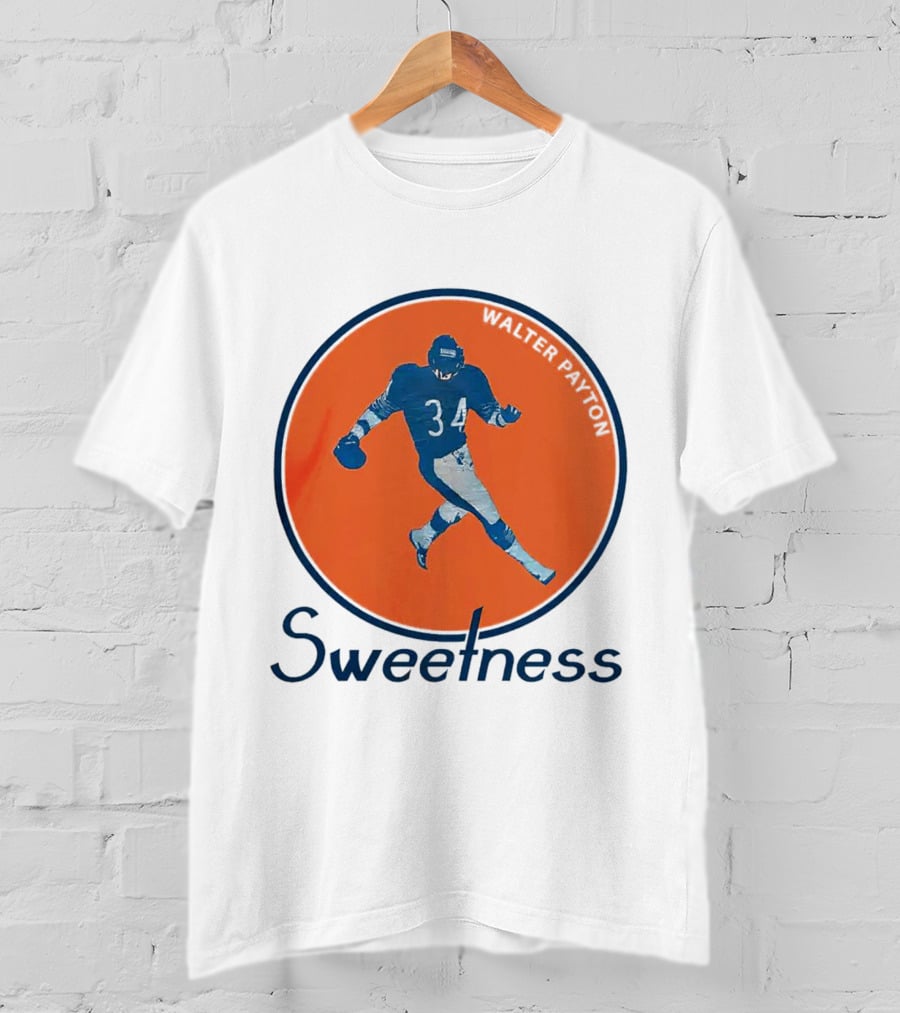 Walter Payton Sweetness Chicago Bears Chitown Football T-Shirt