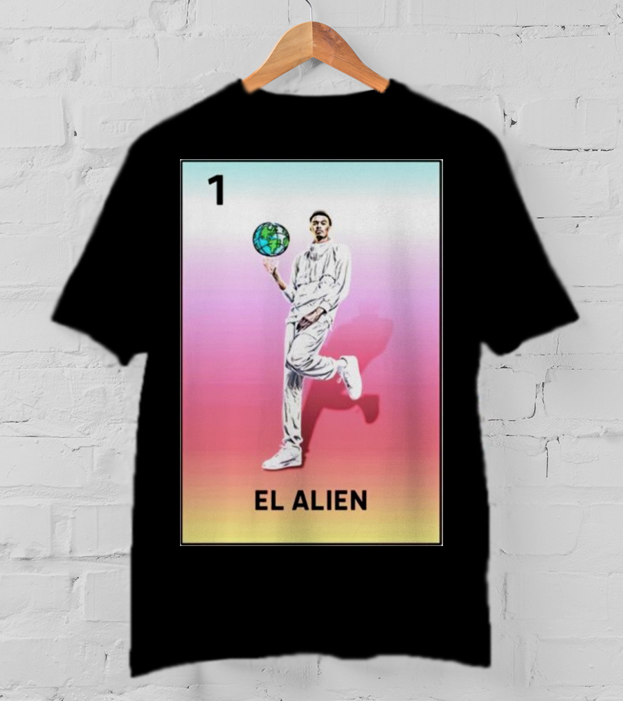1 El Alien Basketball Earth Ball T-Shirt