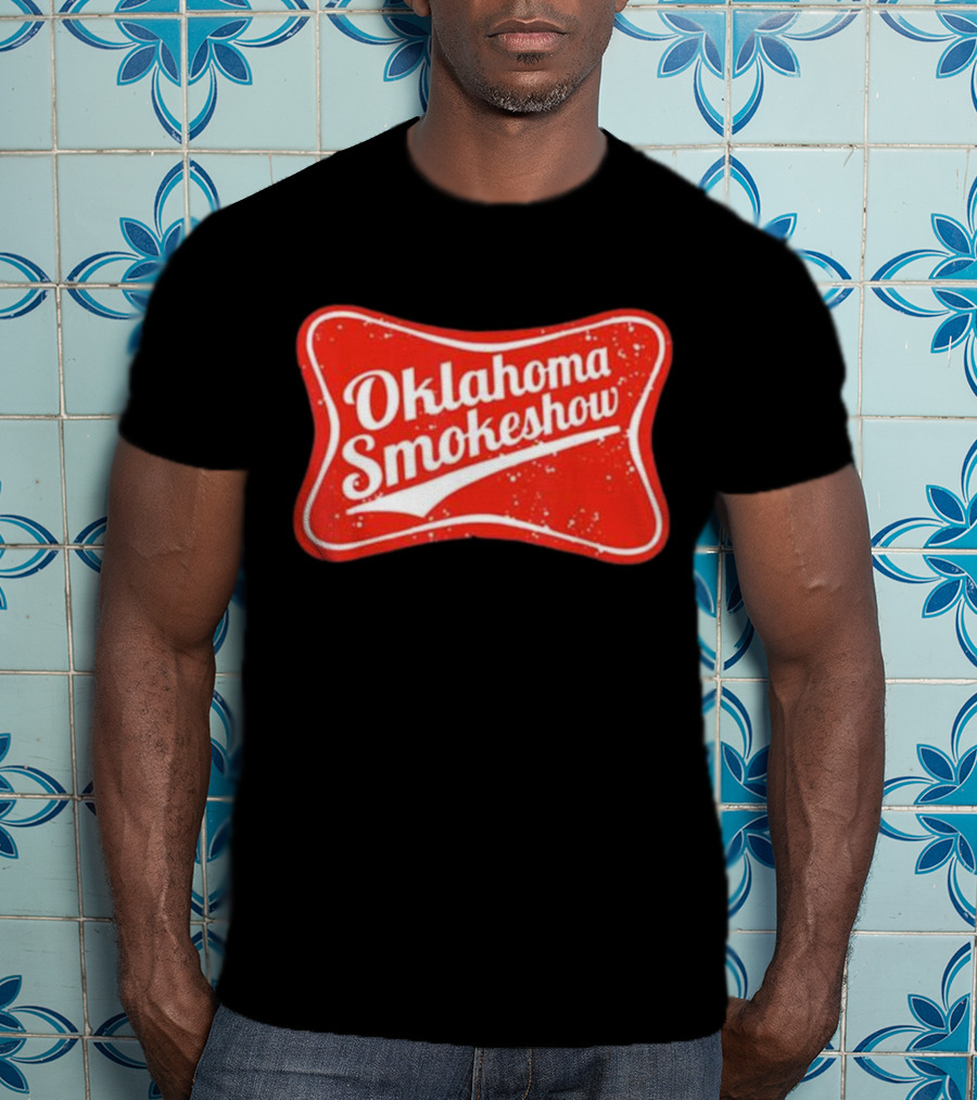 Oklahoma Smokeshow Retro Style Red T-Shirt