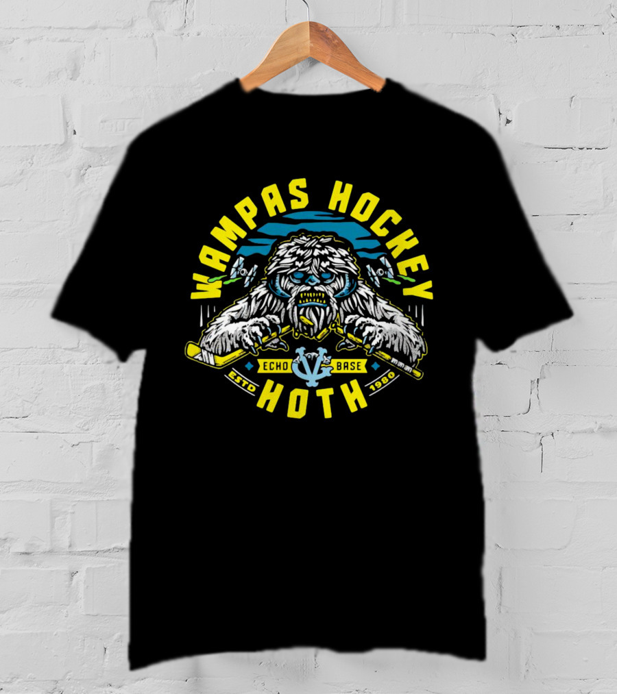 Wampas Hockey Hoth Echo Base Estd 1980 T-Shirt