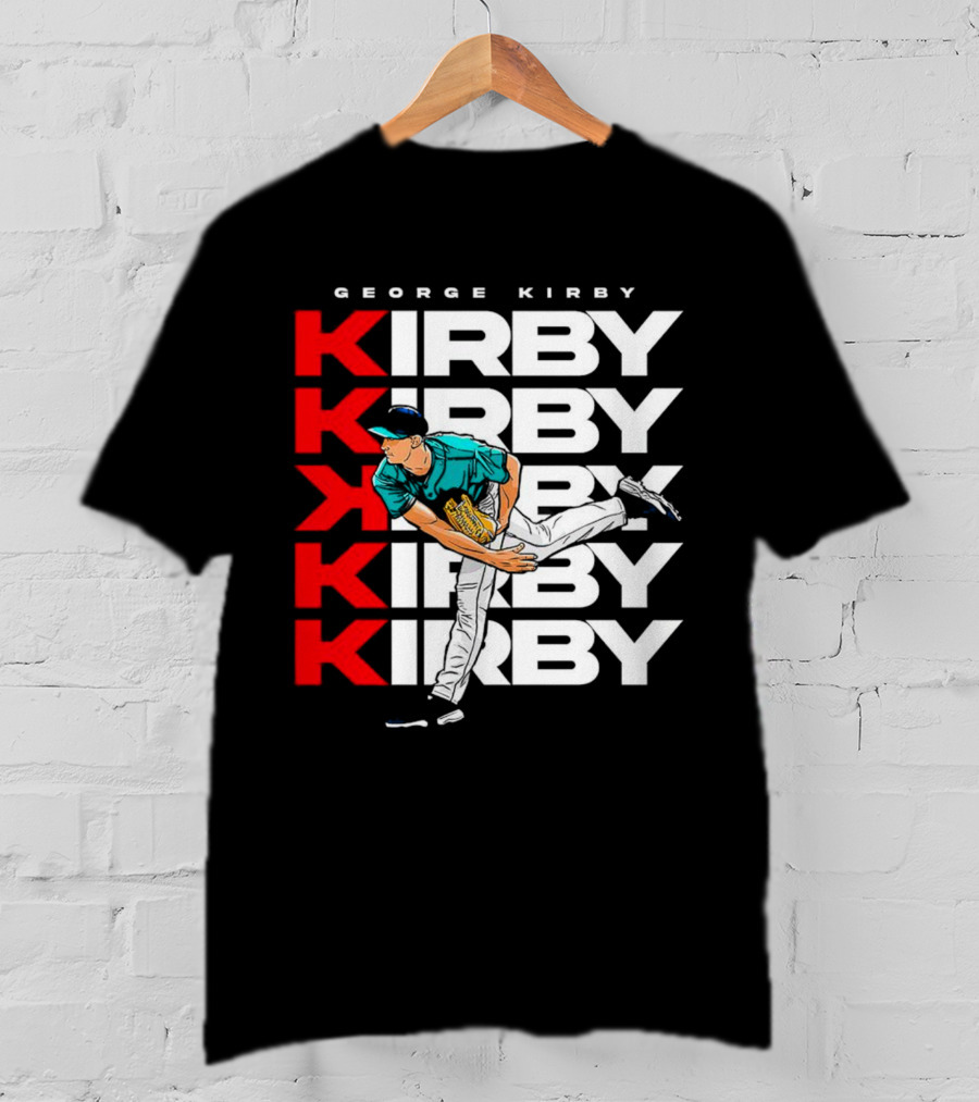 George Kirby Pitching Seattle Mariners K Strikeout T-Shirt