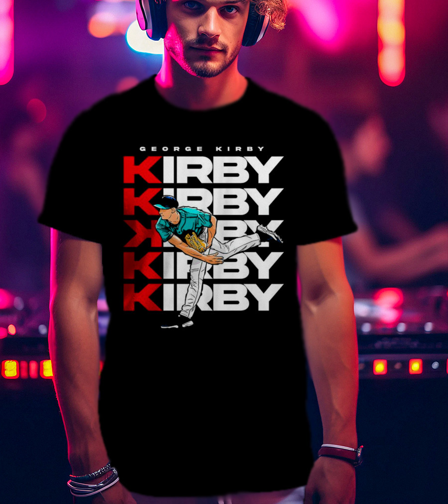 George Kirby Pitching Seattle Mariners K Strikeout T-Shirt