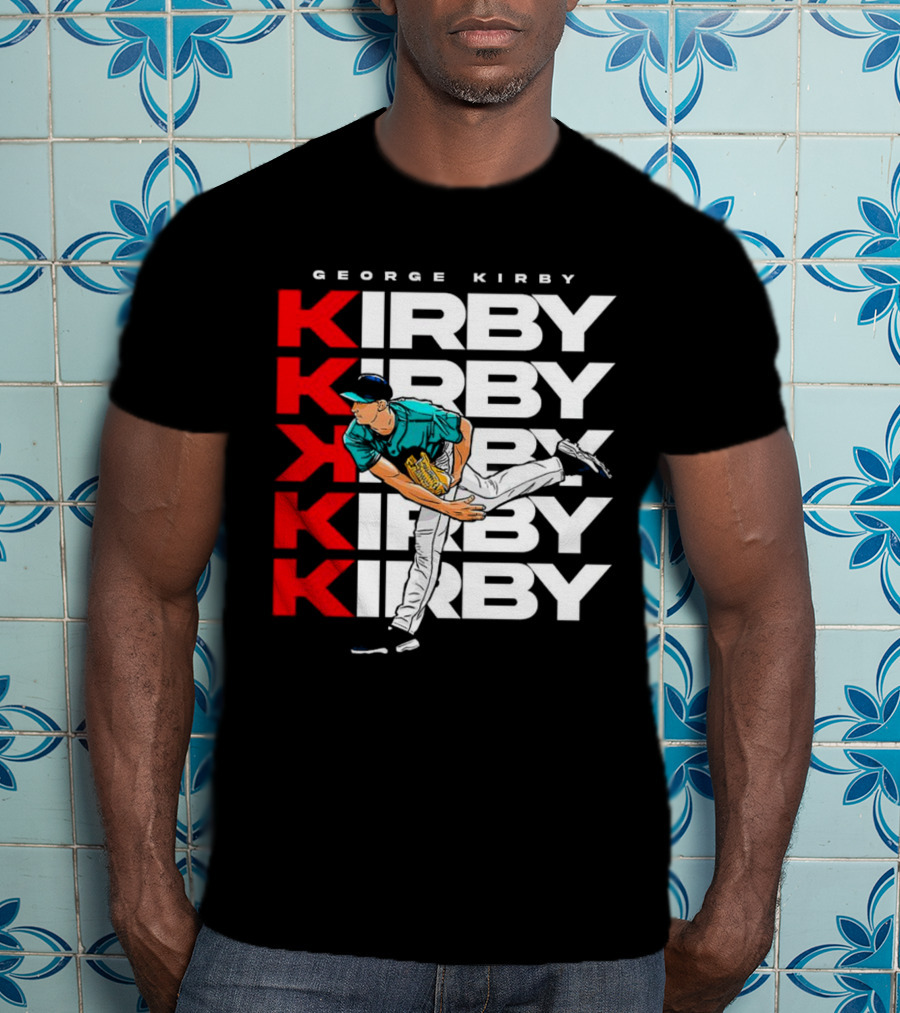 George Kirby Pitching Seattle Mariners K Strikeout T-Shirt