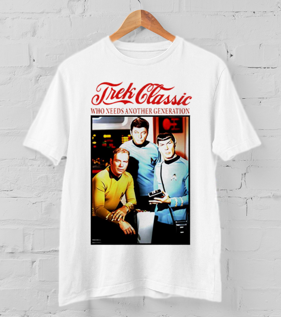 Star Trek Classic Who Needs Another Generation Vintage Crew Image T-Shirt