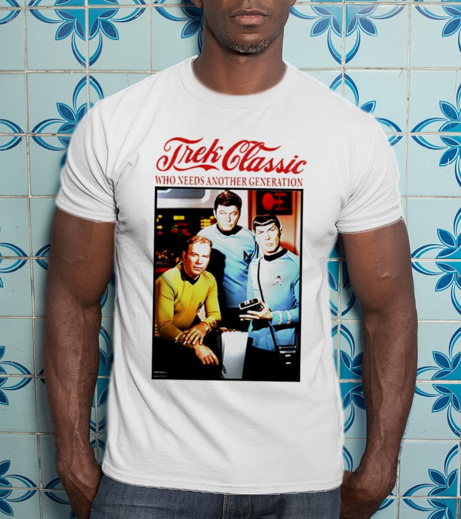 Star Trek Classic Who Needs Another Generation Vintage Crew Image T-Shirt