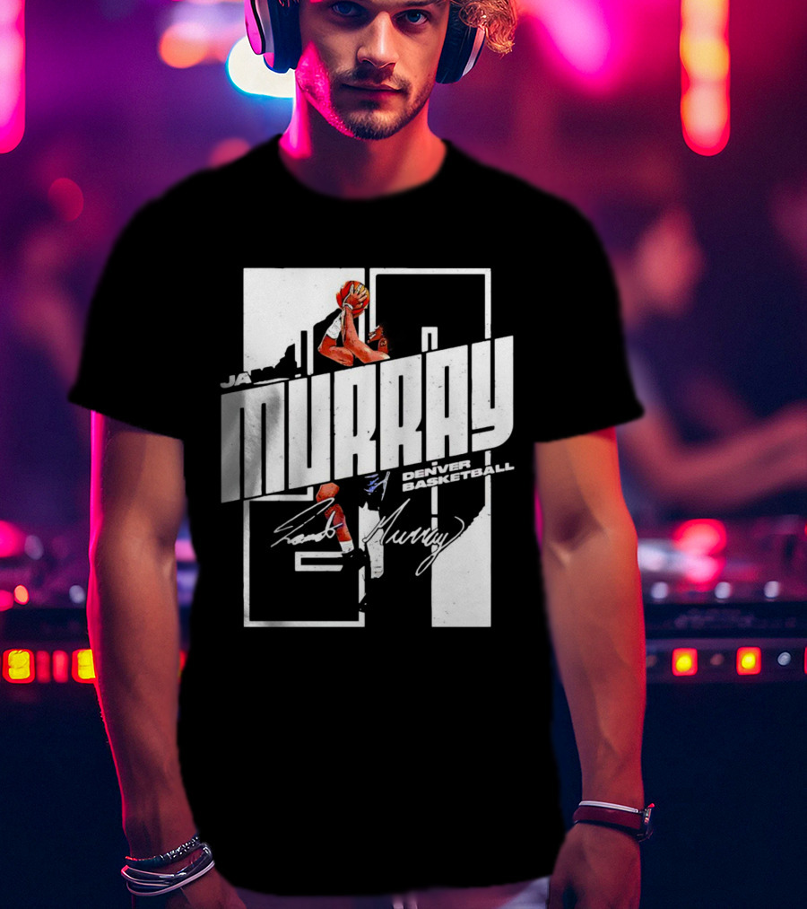 Denver Basketball Jamal Murray Signature NBA Player 27 T-Shirt
