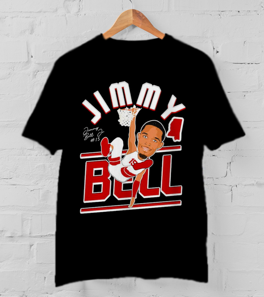 Jimmy Bell Jr. #15 Mississippi State Bulldogs Basketball Dunking T-Shirt