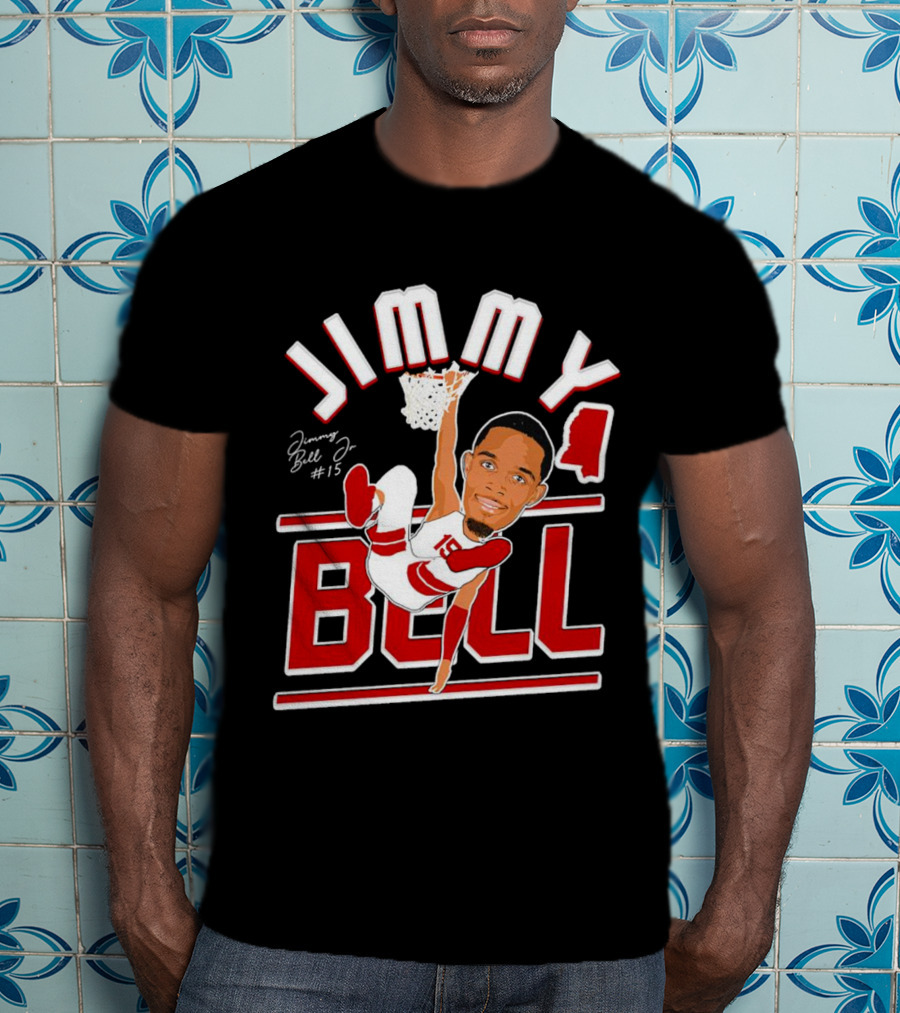 Jimmy Bell Jr. #15 Mississippi State Bulldogs Basketball Dunking T-Shirt