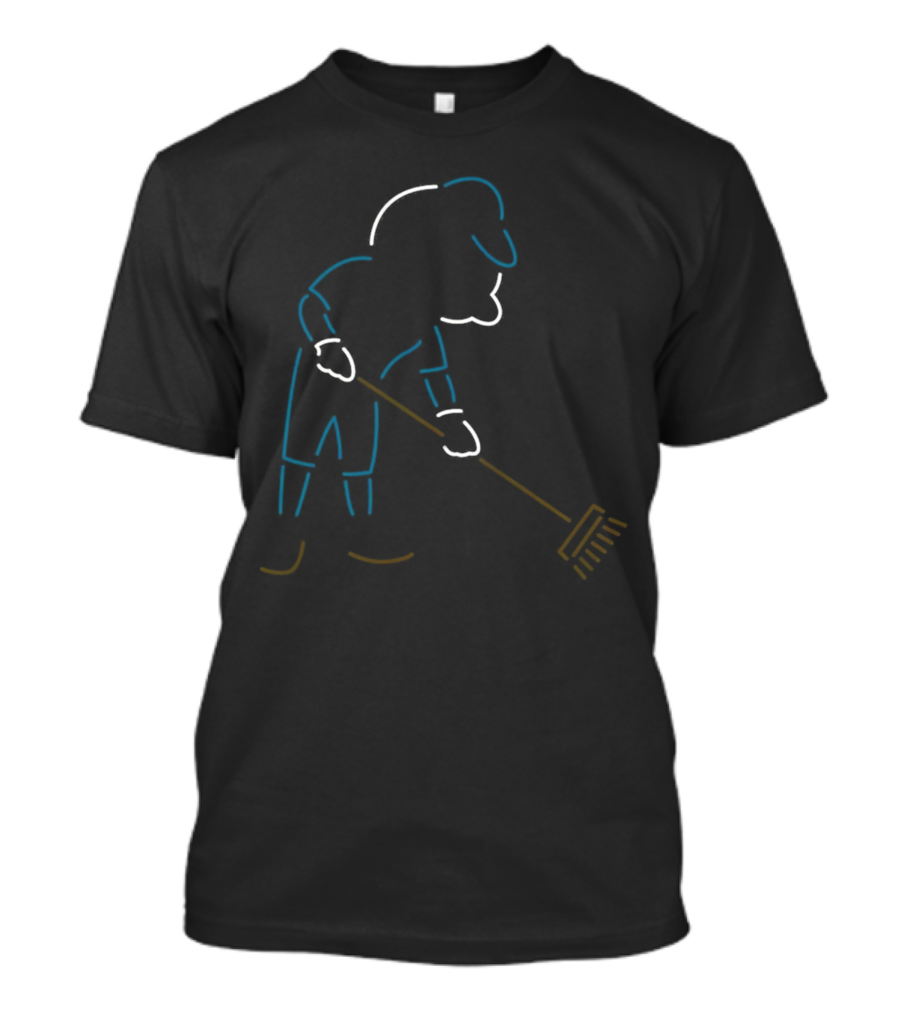 Mrs. Met New York Mets Neon Style Raking Mascot T-Shirt
