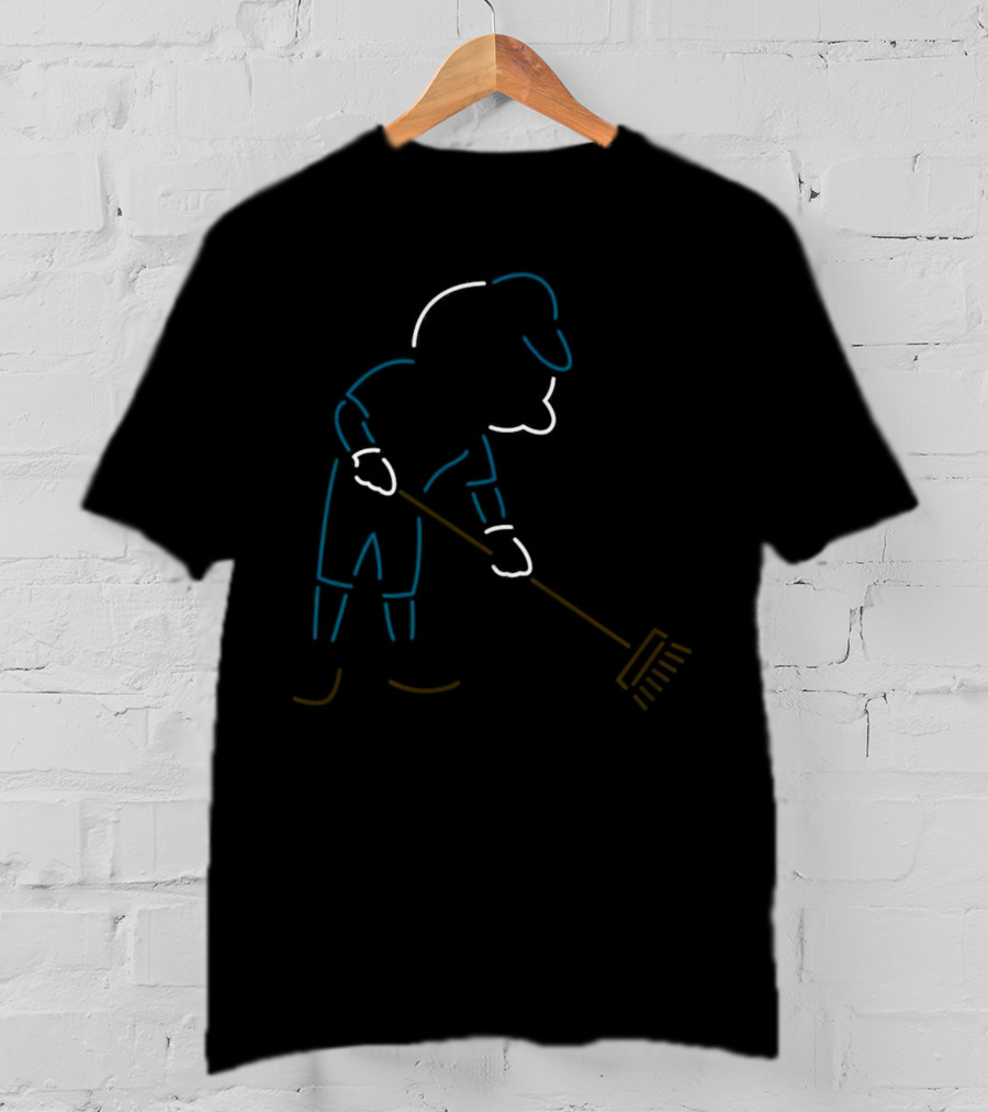 Mrs. Met New York Mets Neon Style Raking Mascot T-Shirt