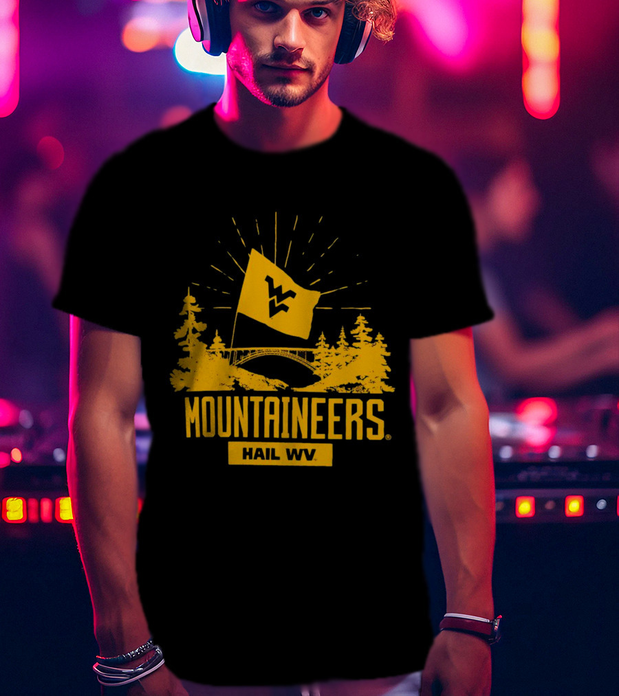 Mountaineers Hail WV West Virginia Colosseum Fan T-Shirt
