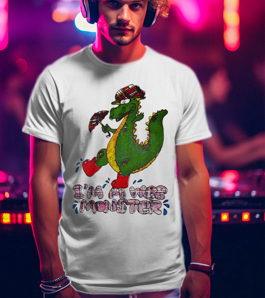 I’m A Wee Monster Scottish Dragon With Plaid Hat And Boots T-Shirt