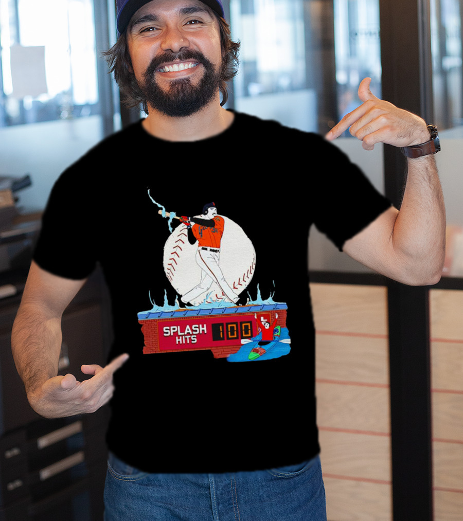 Splash Hits 100 McCovey Cove Baseball Kayaks T-Shirt