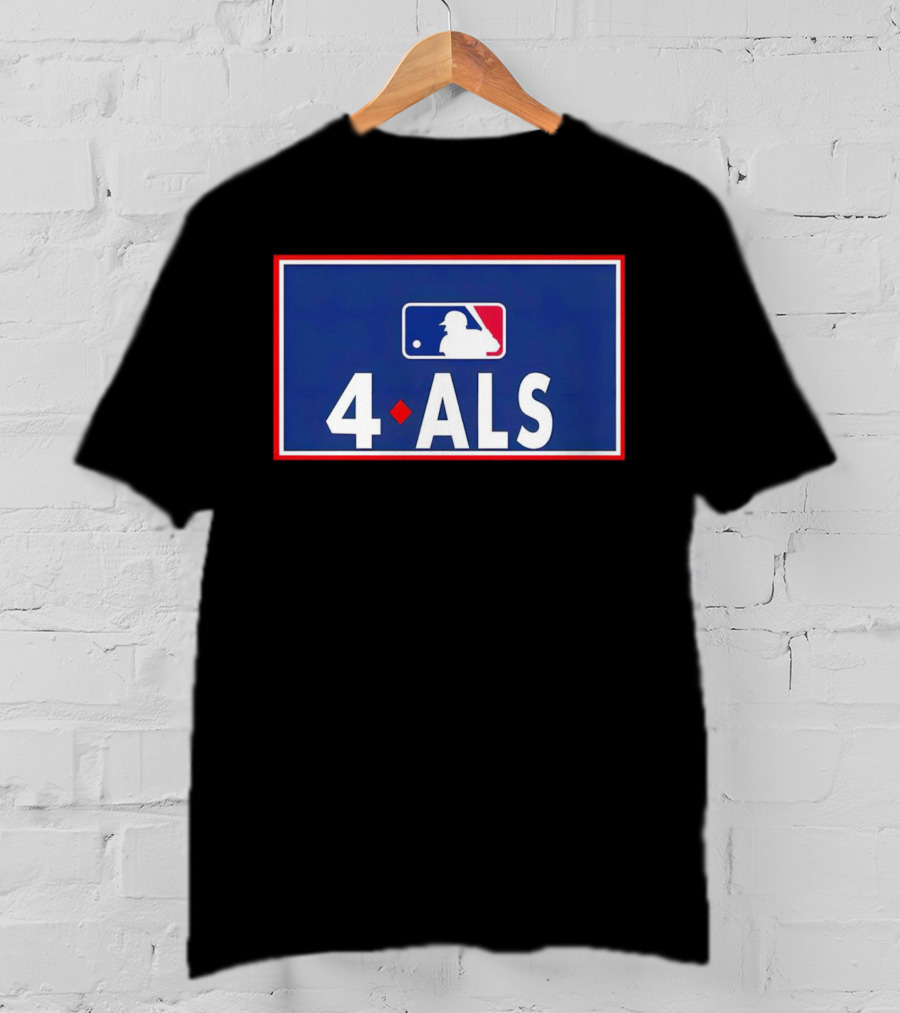 MLB 4 ALS Logo Baseball Diamond T-Shirt