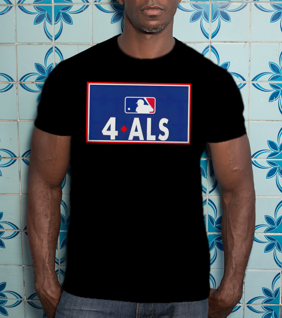 MLB 4 ALS Logo Baseball Diamond T-Shirt