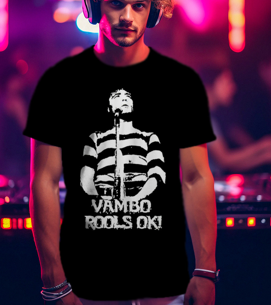 Vambo Rools OK Robert Smith Wore A Vambo Rools Striped T-Shirt