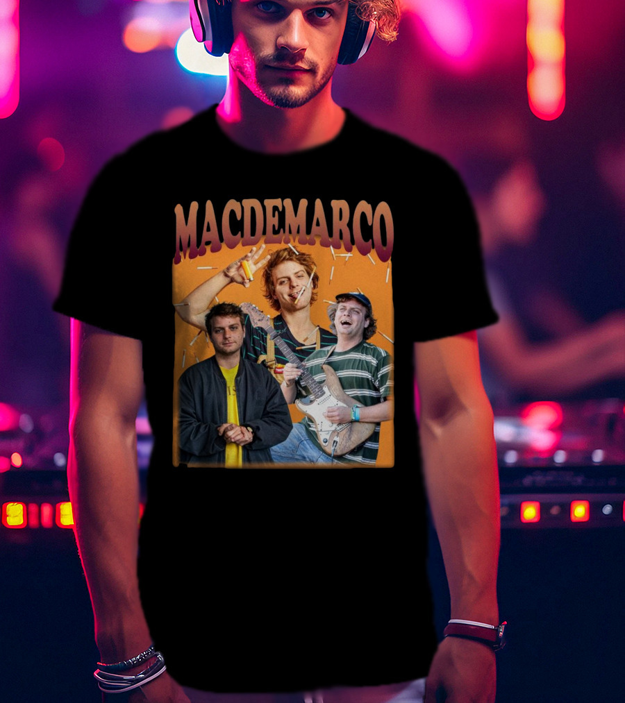 Mac Demarco Cigarette Portrait Trio T-Shirt