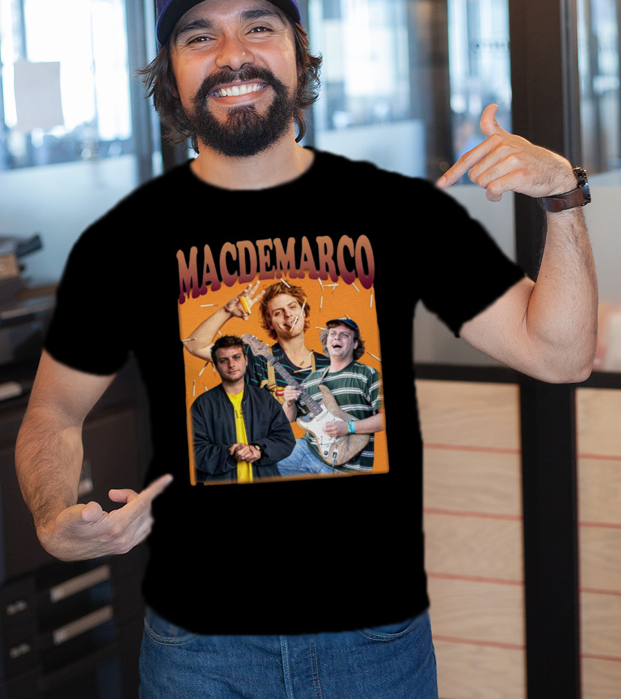 Mac Demarco Cigarette Portrait Trio T-Shirt