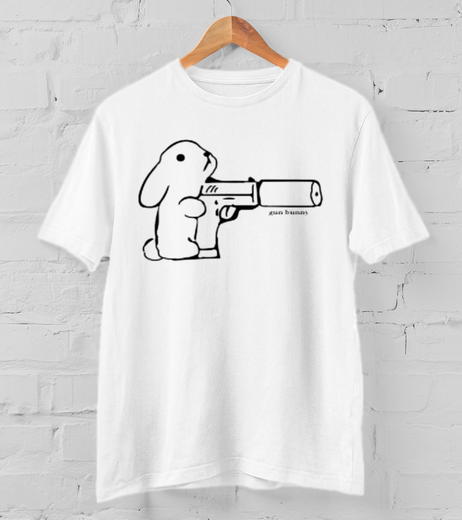 Gun Bunny Holding A Gun T-Shirt
