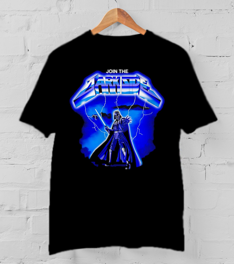 Join The Dark Side Darth Vader Lightning Star Wars T-Shirt