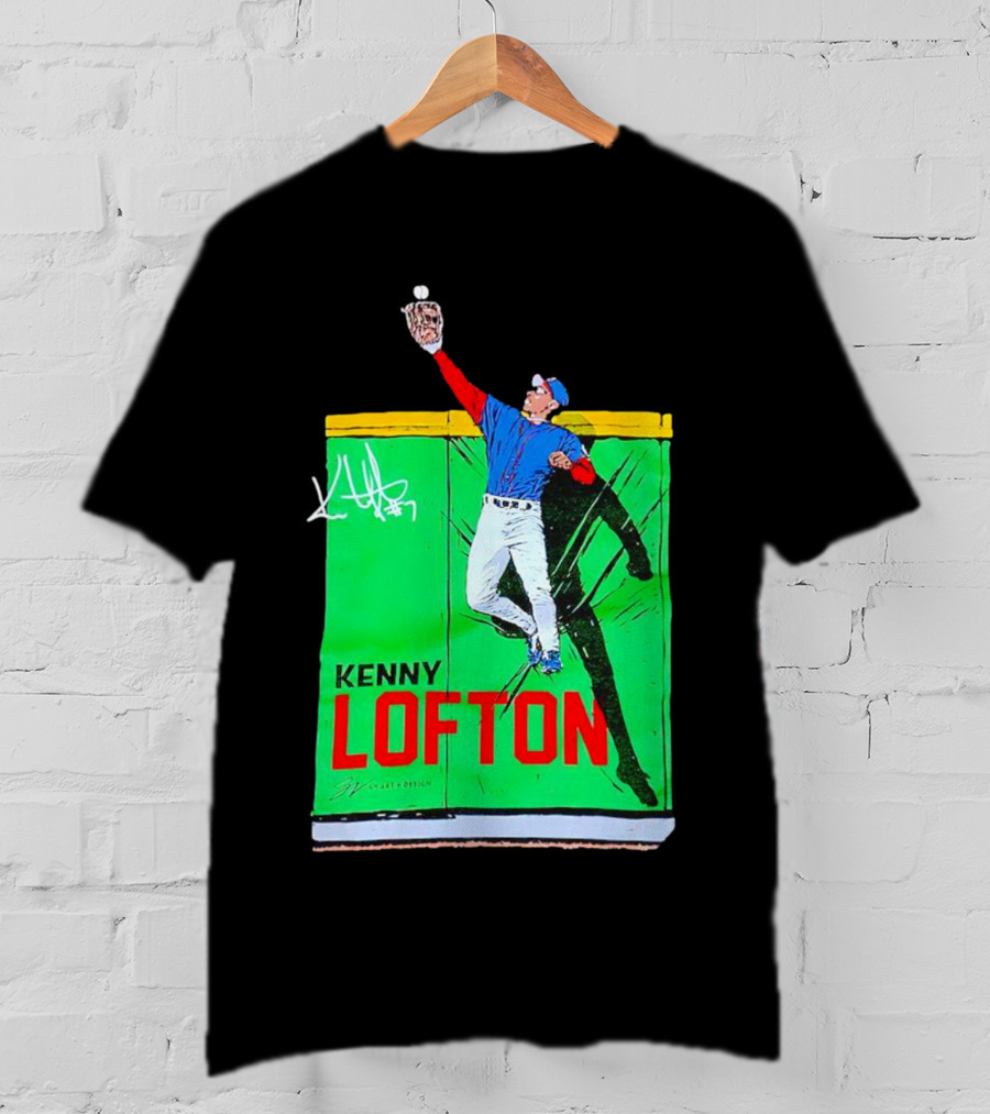 Kenny Lofton Signature Catch Baseball T-Shirt