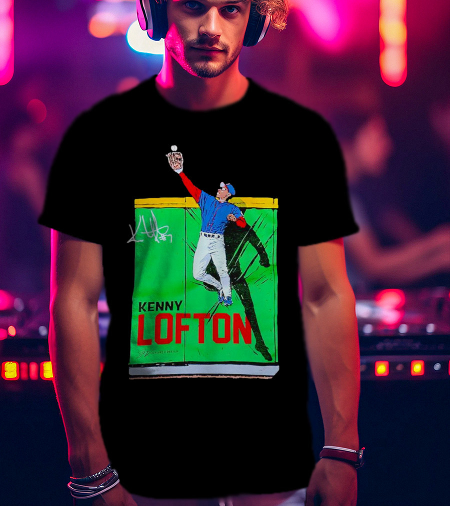 Kenny Lofton Signature Catch Baseball T-Shirt