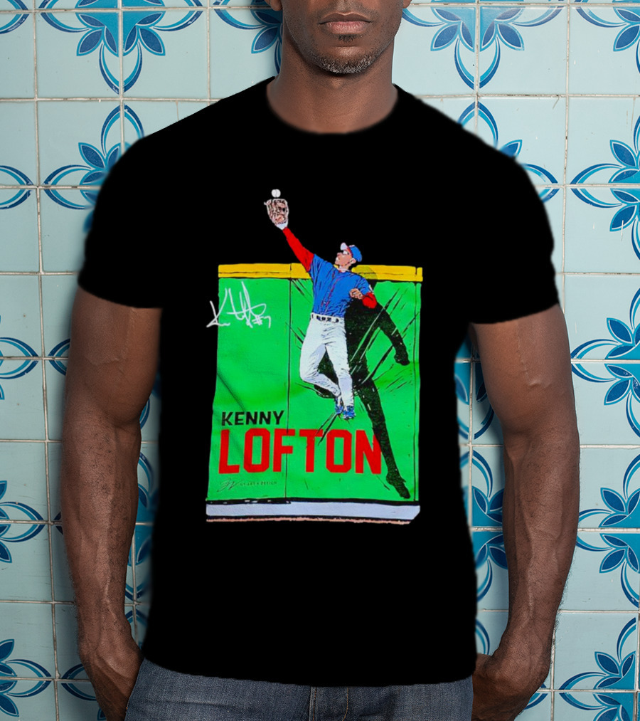 Kenny Lofton Signature Catch Baseball T-Shirt