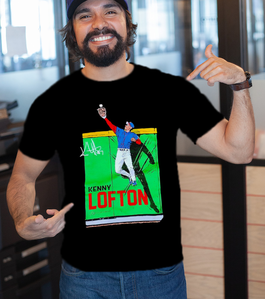 Kenny Lofton Signature Catch Baseball T-Shirt
