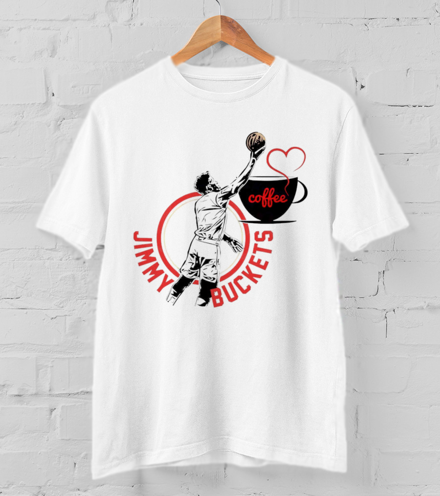 Miami Heat Jimmy Buckets Coffee Slam Dunk Cup Heart T-Shirt