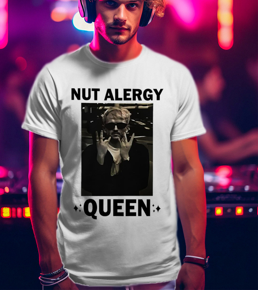 Nut Alergy Rock Sign Queen T-Shirt