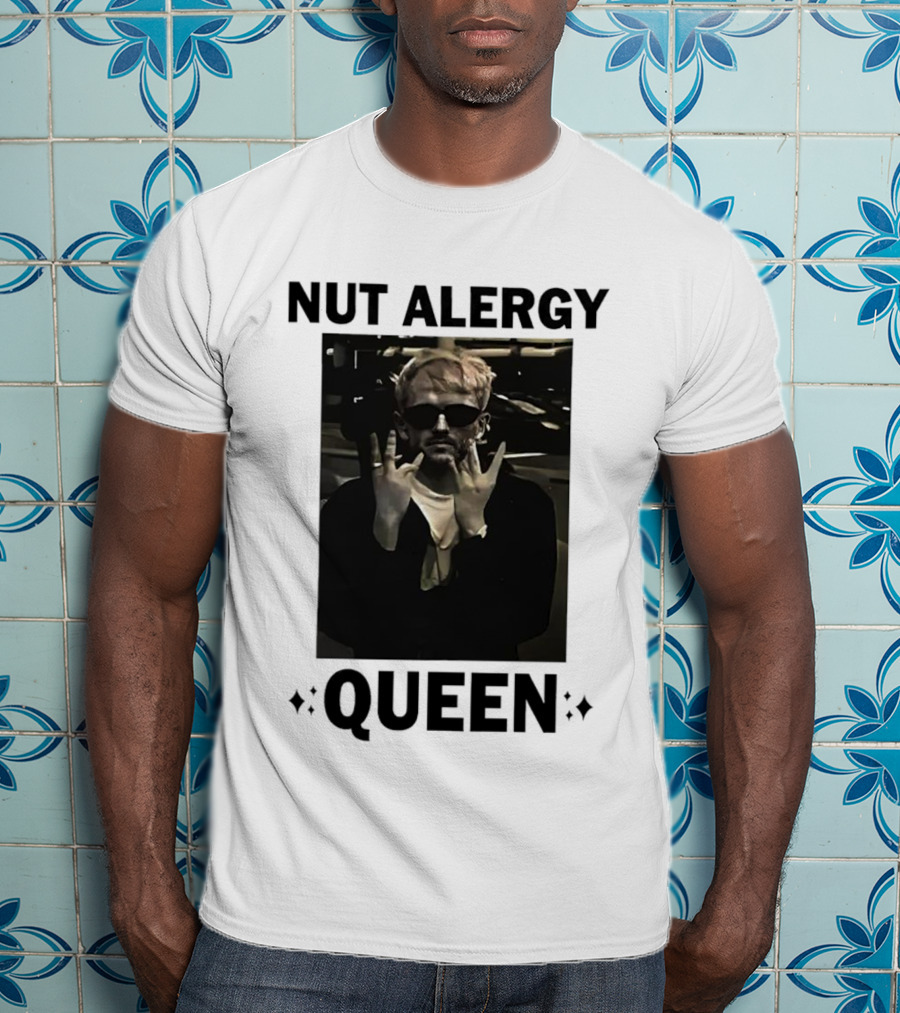 Nut Alergy Rock Sign Queen T-Shirt