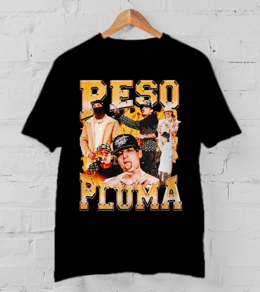 Peso Pluma Collage With Urban Streetwear T-Shirt