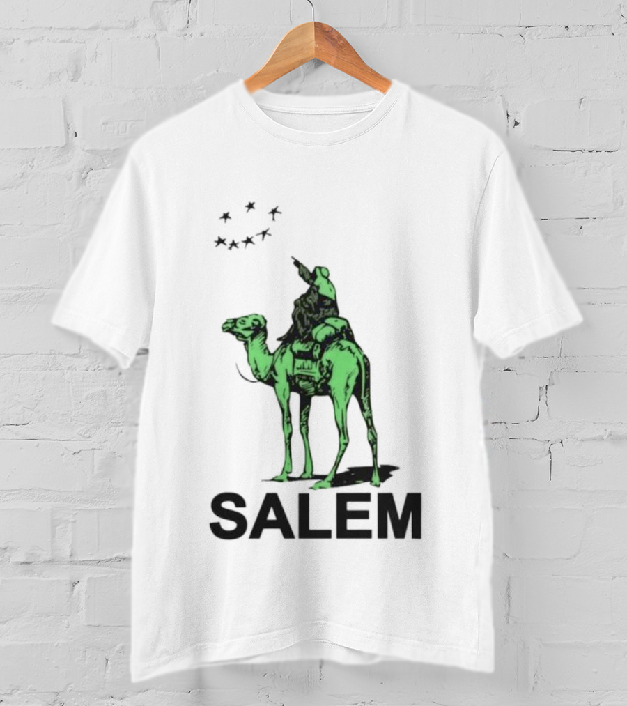 Salem Silkroad Camel And Stars In Green T-Shirt