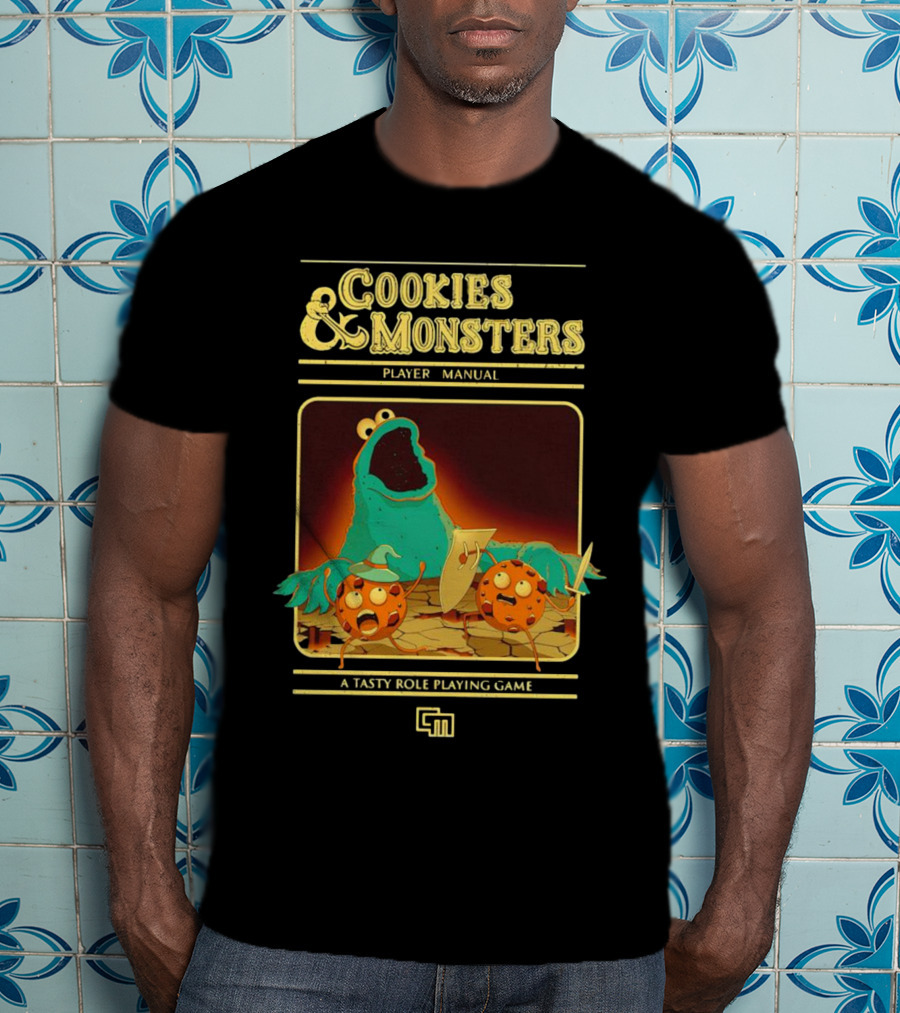 Cookies And Monsters Player Manual A Tasty Role Playing Game Retro T-Shirt
