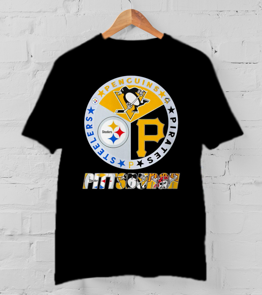 Pittsburgh Steelers Penguins Pirates Pittsburgh Sports T-Shirt