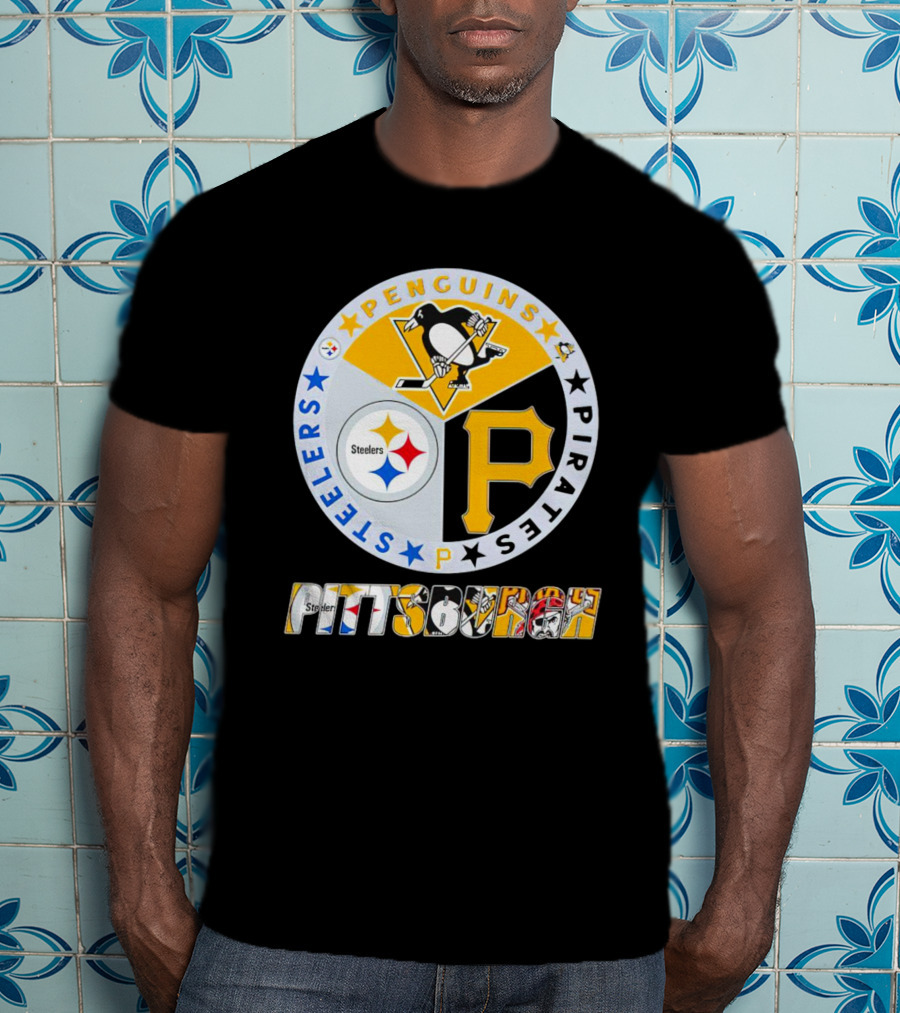 Pittsburgh Steelers Penguins Pirates Pittsburgh Sports T-Shirt