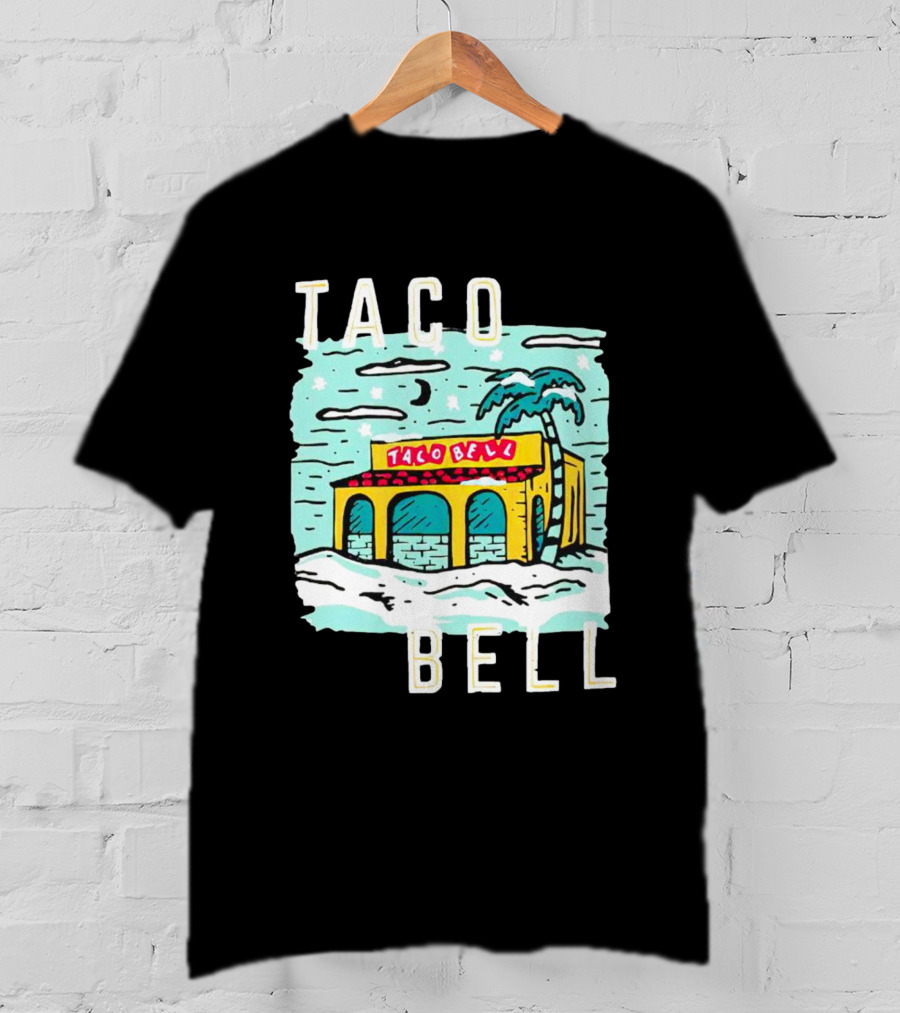 Taco Bell Numero Uno Palm Tree Retro Landscape T-Shirt