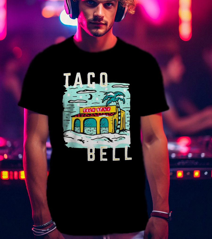 Taco Bell Numero Uno Palm Tree Retro Landscape T-Shirt