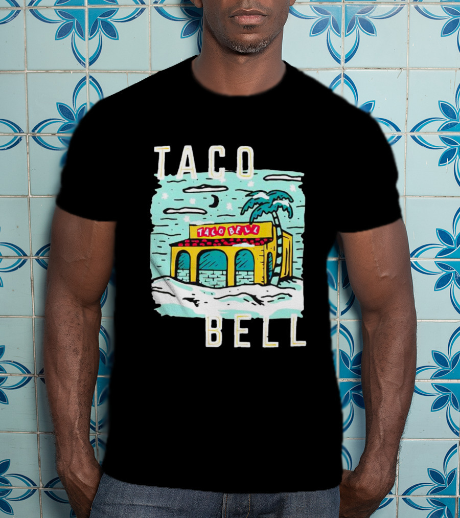Taco Bell Numero Uno Palm Tree Retro Landscape T-Shirt