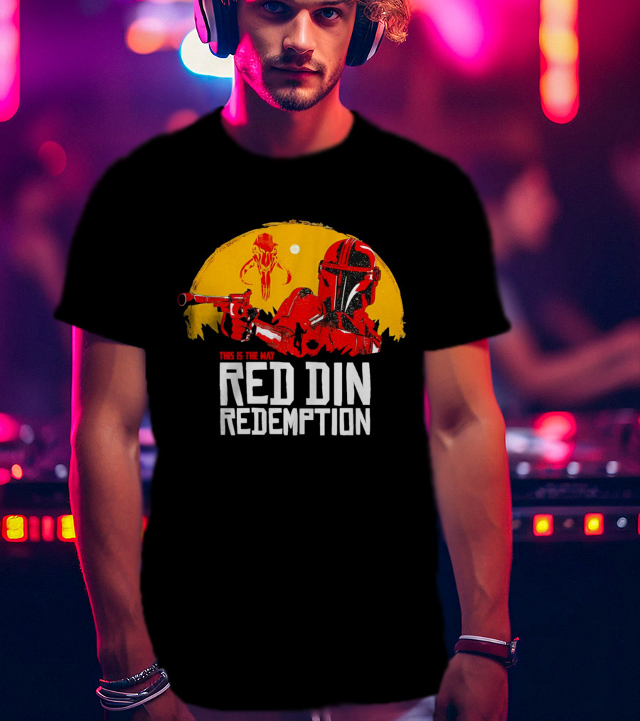 This Is The Way Red Din Redemption Mandalorian Bounty Hunter Star Wars T-Shirt