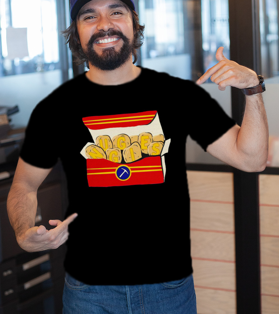 Denver Nuggets Chicken Nuggets Box With Basketball T-Shirt