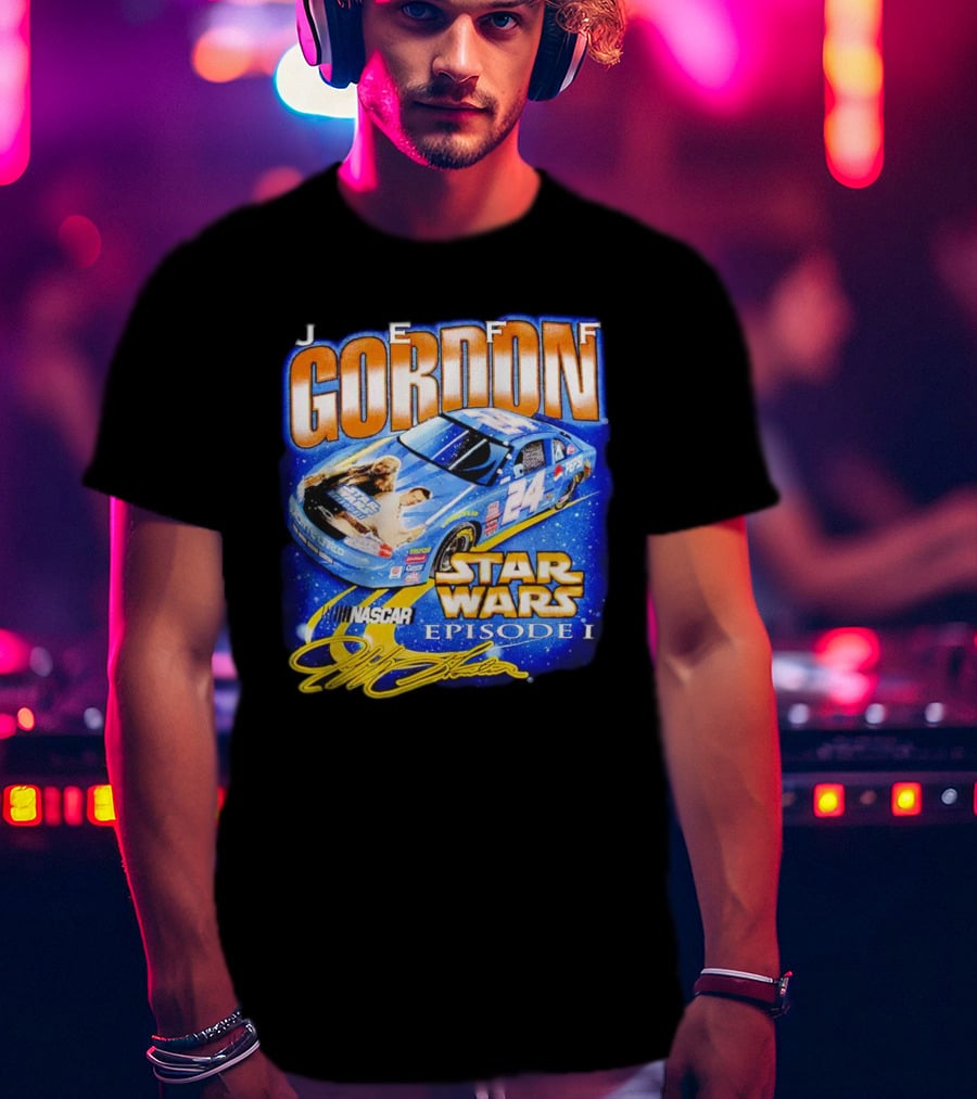 Jeff Gordon NASCAR Star Wars Episode I Racing Car 24 T-Shirt