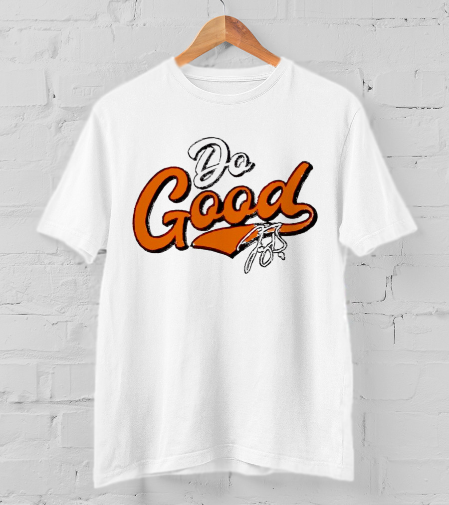 Joe Burrow Do Good Signature Orange Script T-Shirt