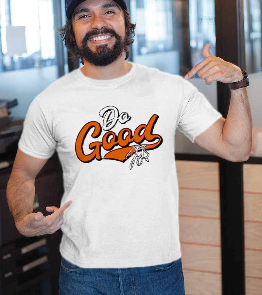 Joe Burrow Do Good Signature Orange Script T-Shirt